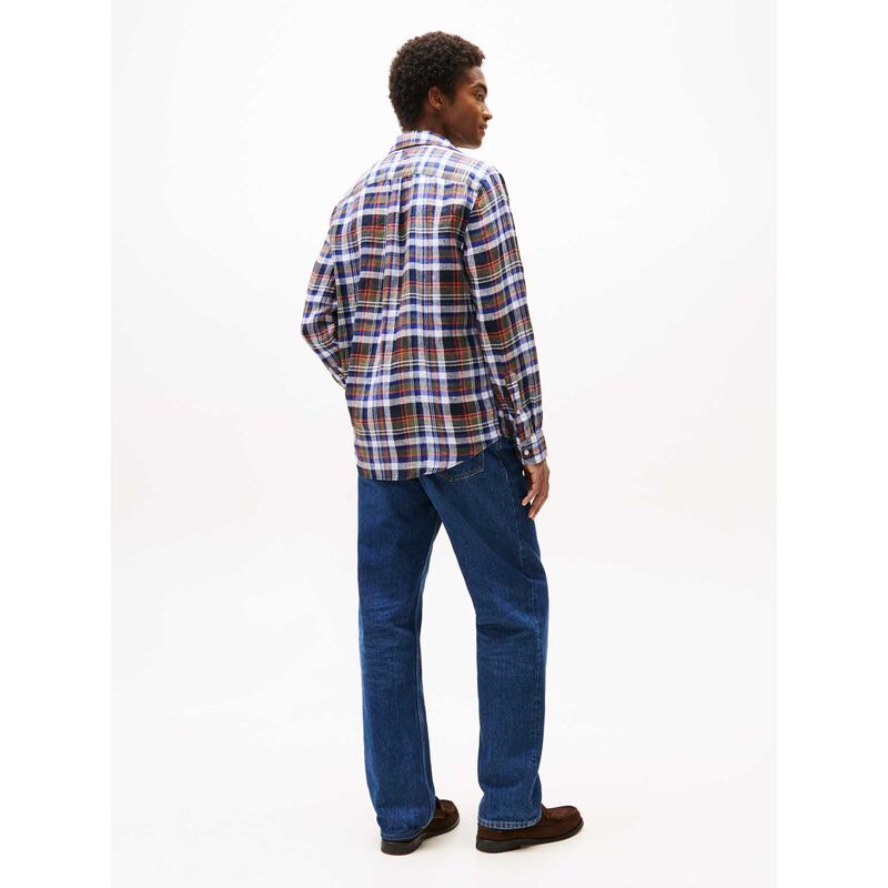 Tommy Hilfiger Regular Fit Check Pure Linen Shirt image number 1